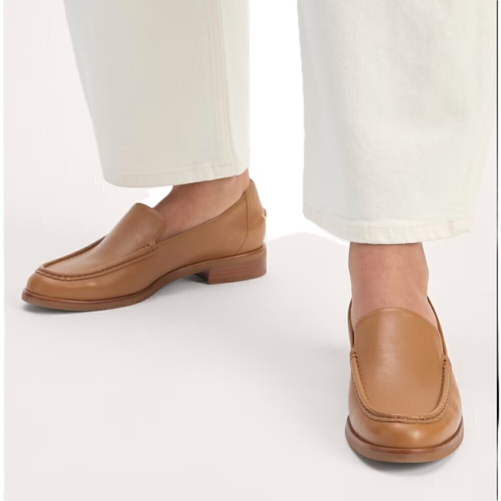 Everlane The Modern Camel Italian Leather Loafers NWT
